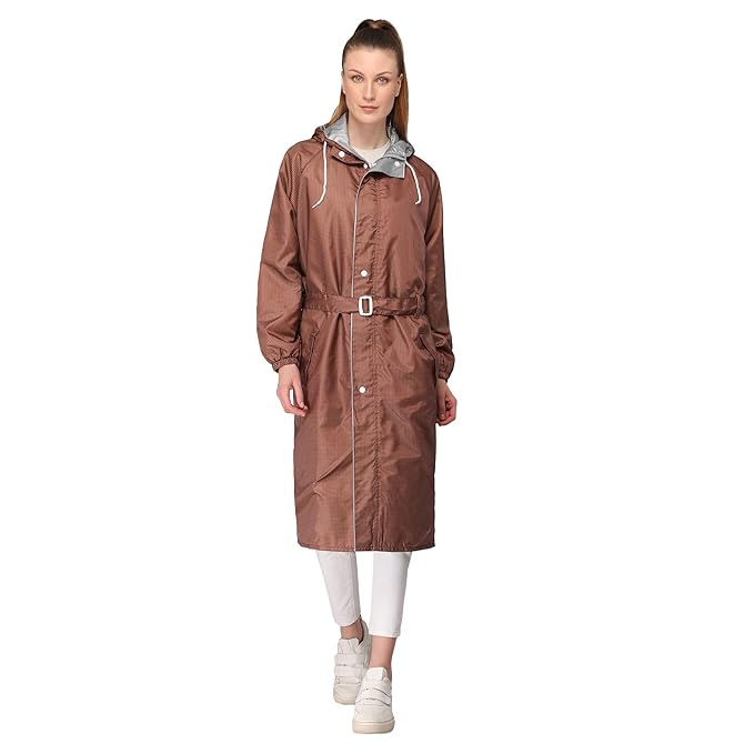 waterproof trench coat on women